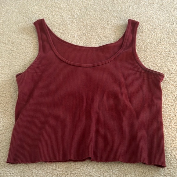 Red/Burgundy Tank Top John Galt - Picture 3 of 3